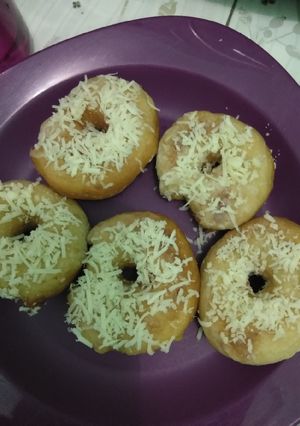 Foto resep Donat Kentang Topping Keju