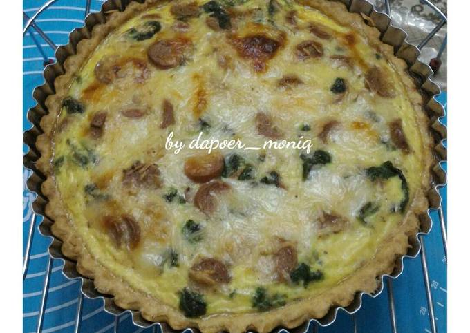 13. Quiche Spinach Beef Sausage