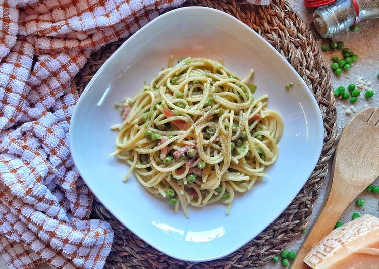 Ricetta Pasta Cremosa Con Piselli E Speck Di Veronica Girgenti Cookpad