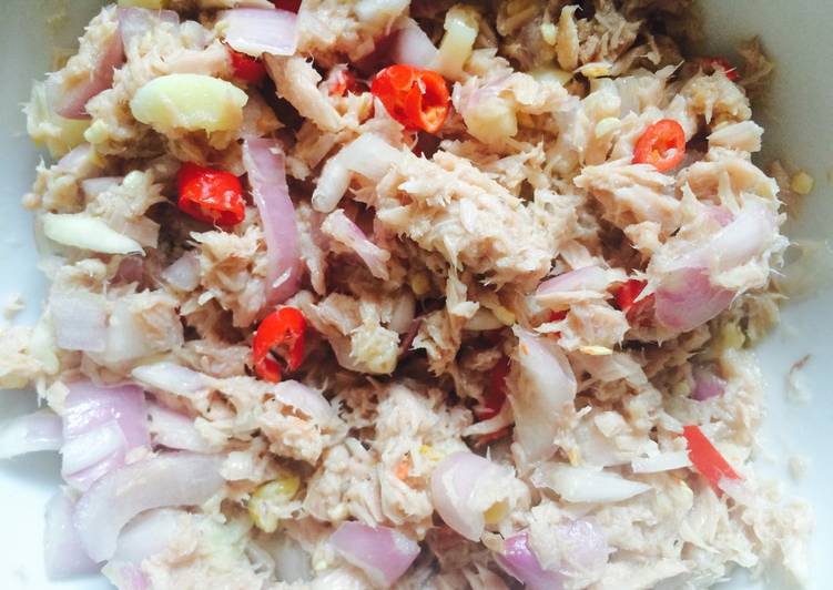 Resep Sambal tuna mentah maknyus oleh Diartin Ade - Cookpad