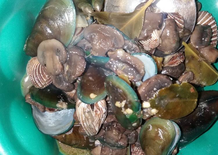 Kerang hijau jamur Saus Tiram