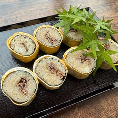 A picture of Sukiyaki Beef Egg Roll.