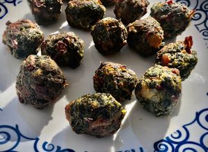 Una foto de Albóndigas ibéricas de grelos