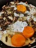 HUEVOS TIERNOS🍳, con Habichuela Larga al Ajillo🧄...!