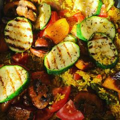 Spicy Habanero pilau rice with Chargrilled Vegetables A picture of Spicy Habanero pilau rice with Chargrilled Vegetables.
