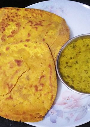 हरियाणाची चटपटीत बेसन मसाला रोटी : (besan masala roti recipe in marathi) रेसिपी चे मुख्य फोटो 