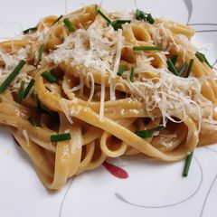 A picture of Butternut Squash Fettuccine Alfredo.