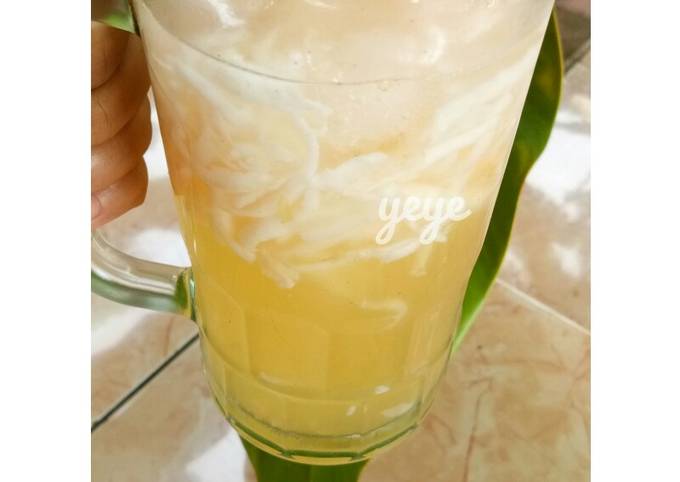 Anti Ribet, Buat Es jeruk peras kelapa muda Untuk Pemula