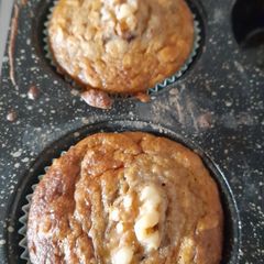 A picture of Healthy Banana and oats muffins.