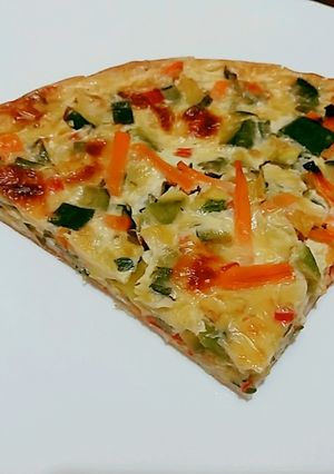 Una foto de Tarta de zapallitos y verdeo
