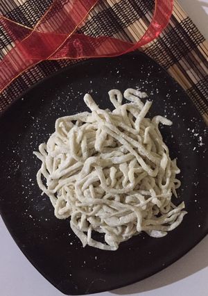 Foto resep Mie Homemade ala Devina Hermawan (tanpa alat & eggless)
