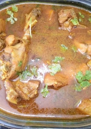 A picture of Quick Pressure Cooker Chicken Curry.
