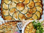 Une photo de tarte courgette