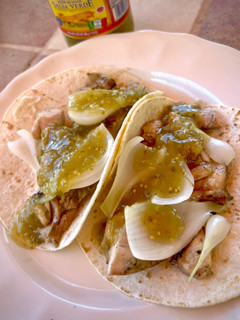 Una foto de Tacos de pollo a la brasa