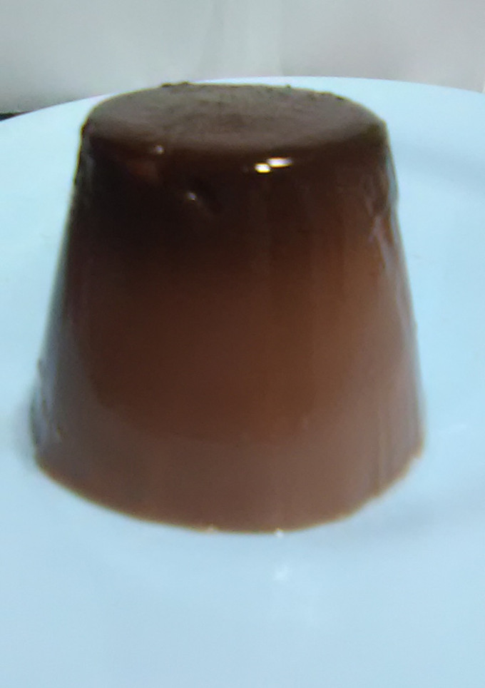 Una foto de Gelatina de chocolate sin gluten y sin lactosa