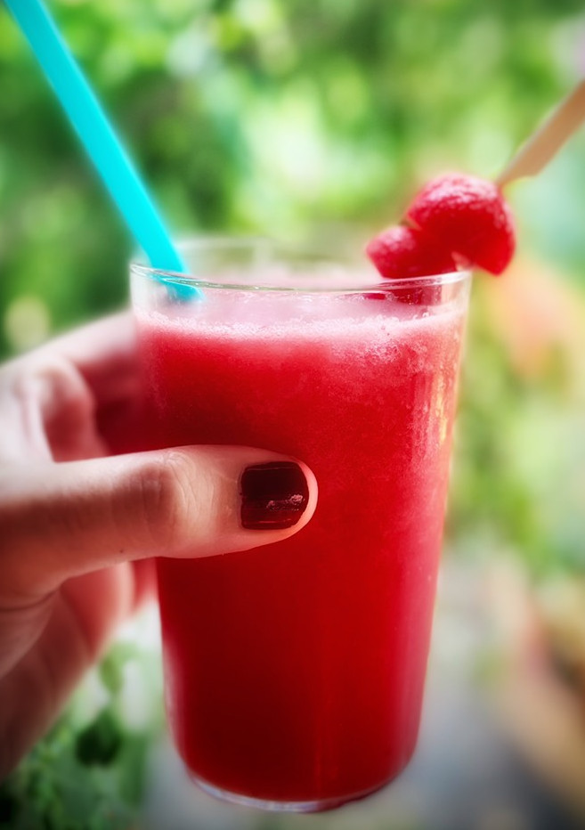 Una foto de Granizado natural de sandía (en Thermomix)