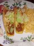 Sloppy joe tacos with creamy Mac and cheese