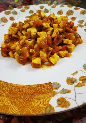 A picture of Paneer rang beranga.