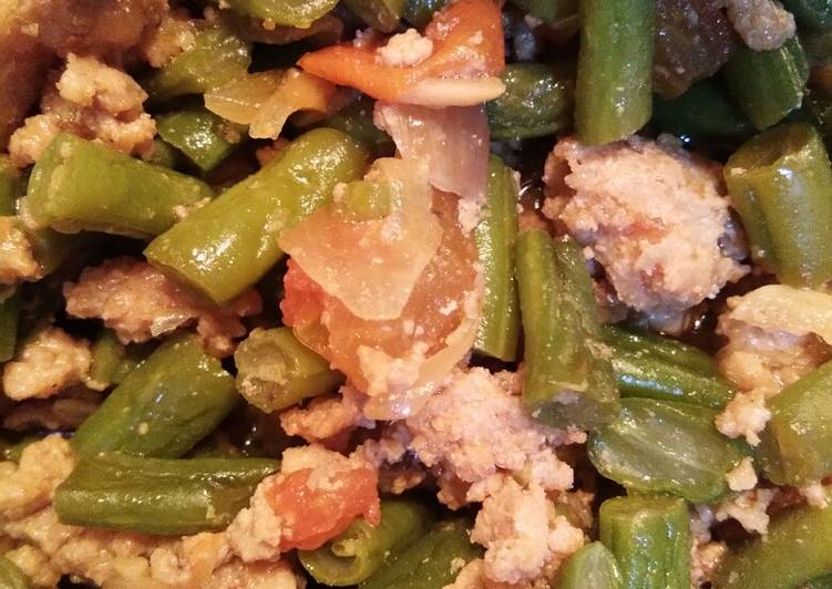 Langkah Mudah untuk Membuat Tumis buncis ayam Lezat