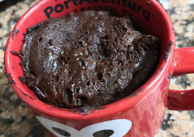 Bizcocho a la taza de plátano