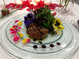 Ensalada tibia de foie gras de pato