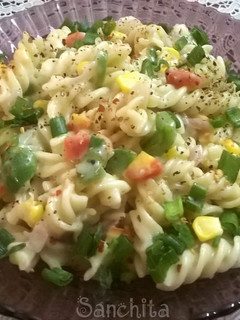 A picture of Fusili Pasta Salad.