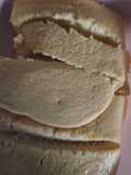 Low-carb egg cake with tahini halva