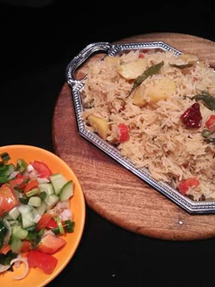 A picture of Simple Vegetable Pulao #CookpadApp.