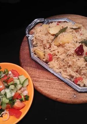 A picture of Simple Vegetable Pulao #CookpadApp.