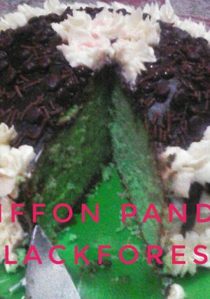 Foto resep Chiffon Pandan Blackforest