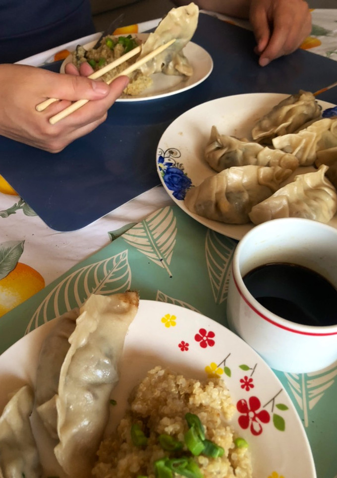 Una foto de Dumplings veganos 🥟