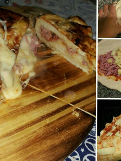 Una foto de Pizza Rellena 🍕🍕🍕