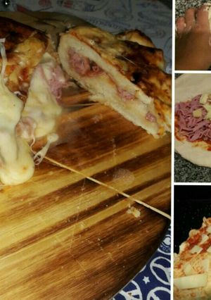 Una foto de Pizza Rellena 🍕🍕🍕