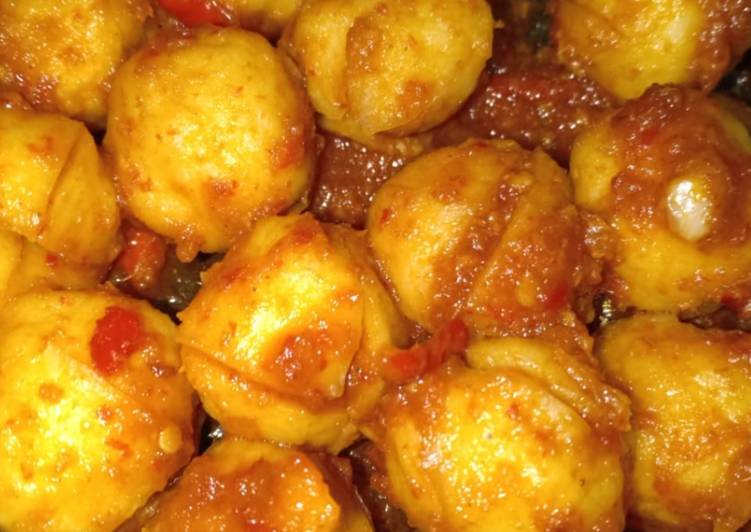Easiest Way to Prepare Yummy Bakso Balado 😍