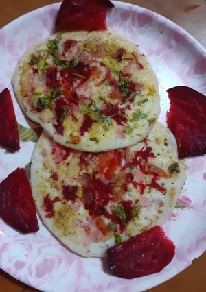 பீட்ரூட் ஆனியன் ஊத்தாப்பம்(Beetroot Onion Utthapam) செய்முறை முக்கிய புகைப்படம்