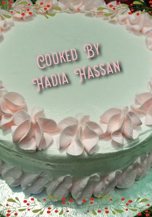 A picture of Cocktail cream cake 🎂.