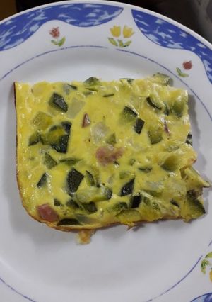 Una foto de Soufflé de zapallitos, súper económico y fácil