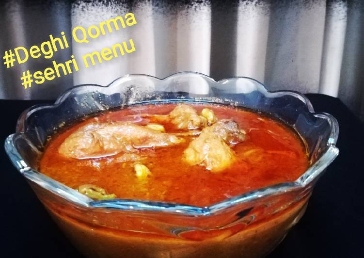 Steps to Prepare Super Quick Homemade Deghi Qorma (Sehri Menu)