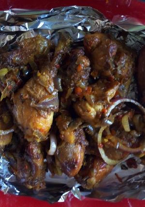 A picture of Peppered Guinea fowl.