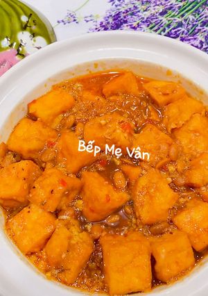 Hình của món Đậu hủ kho tương hột (món chay).