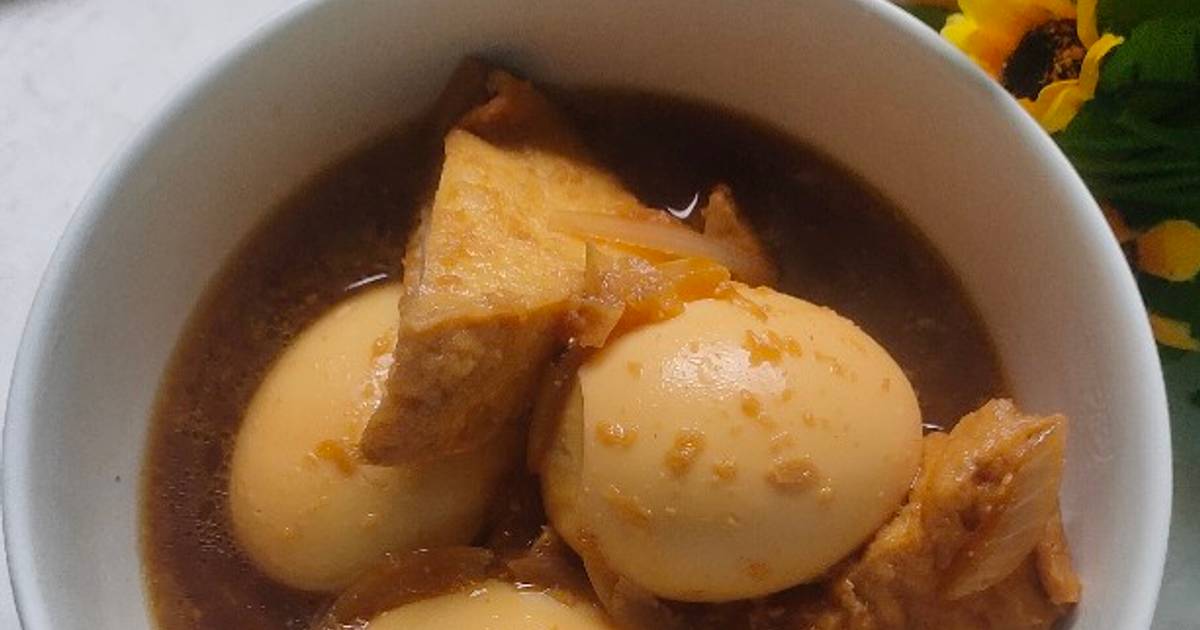 Resep Semur Telor Dan Tahu Oleh Nur Apriani Cookpad