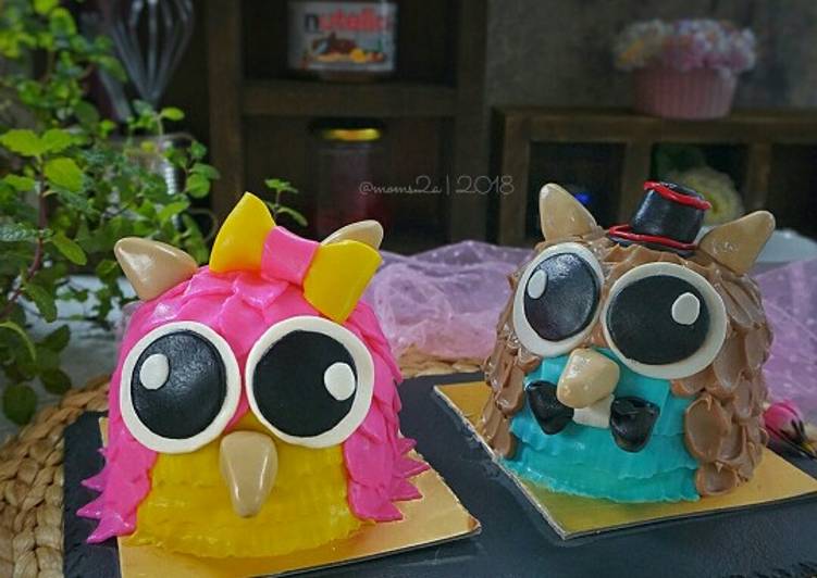 Cara Gampang Membuat Birthday Cake Owl yang Enak Banget