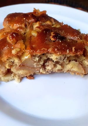 Una foto de Tarta de Manzana con Nueces al estilo Sueco - Äppelpaj med nötfyllning