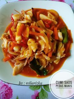 Foto resep Cumi Saos Pedas Manis