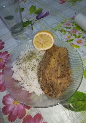 Una foto de Milanesa de Berenjena