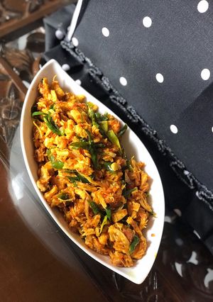 Foto resep Ayam Suwir cabe hijau