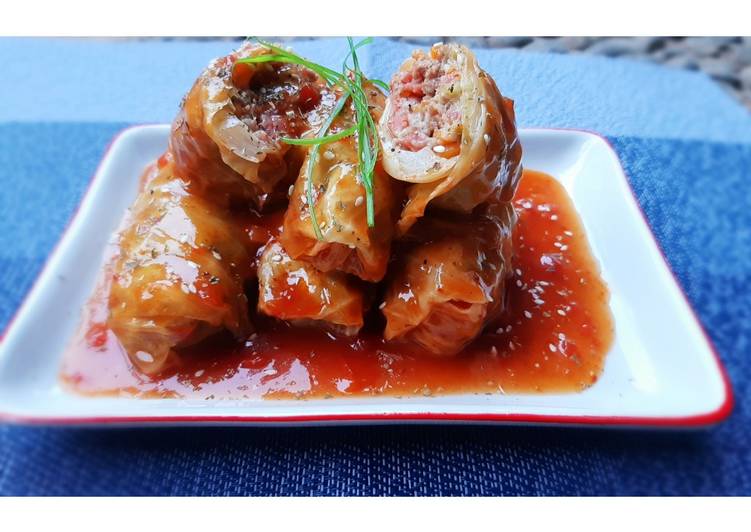 Resep Kol gulung isi daging Anti Gagal
