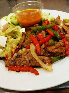 A picture of Beef Fajitas.