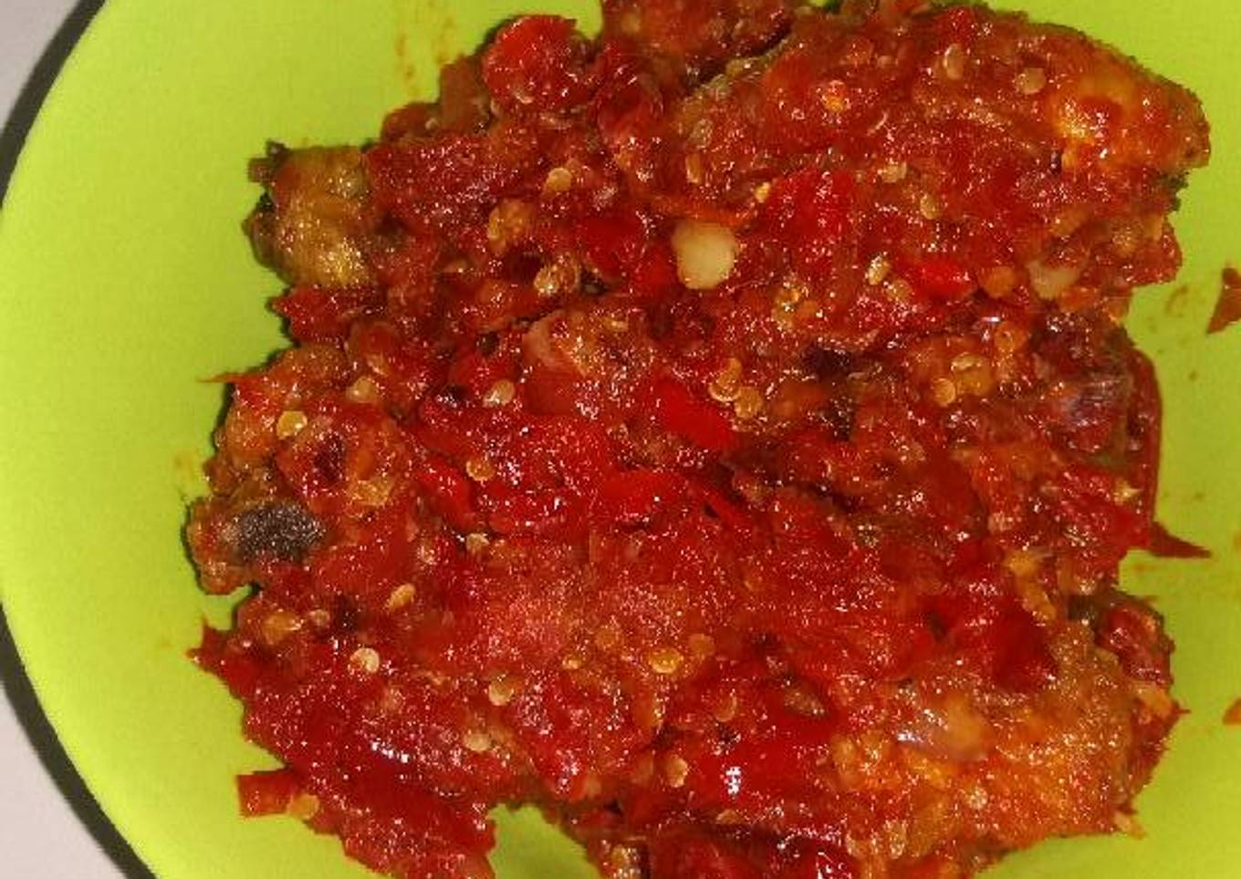 Balado ayam sederhana.