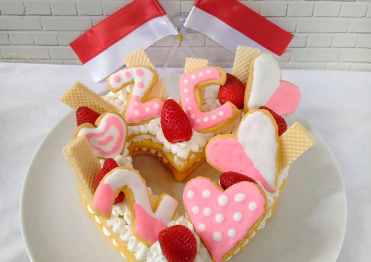 Monogram cookies merah putih 🇮🇩🇮🇩🍀🍀